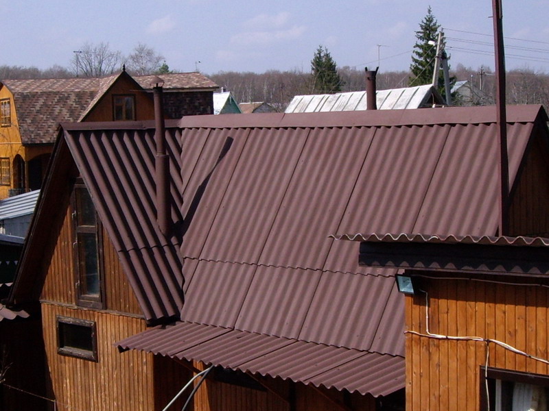 шиферные крыши домов фото